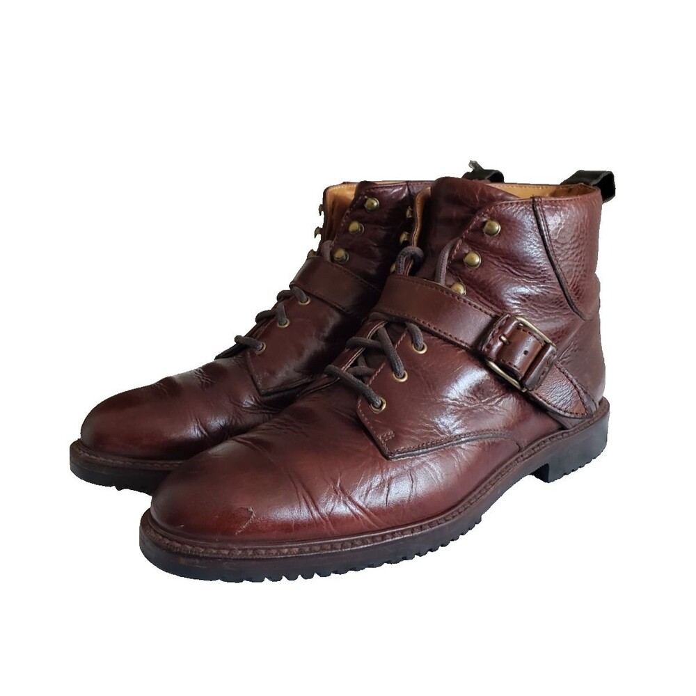Vintage Cole Haan Country Brown Leather Chukka Ankle Boots Men's Size 9.5M 6321